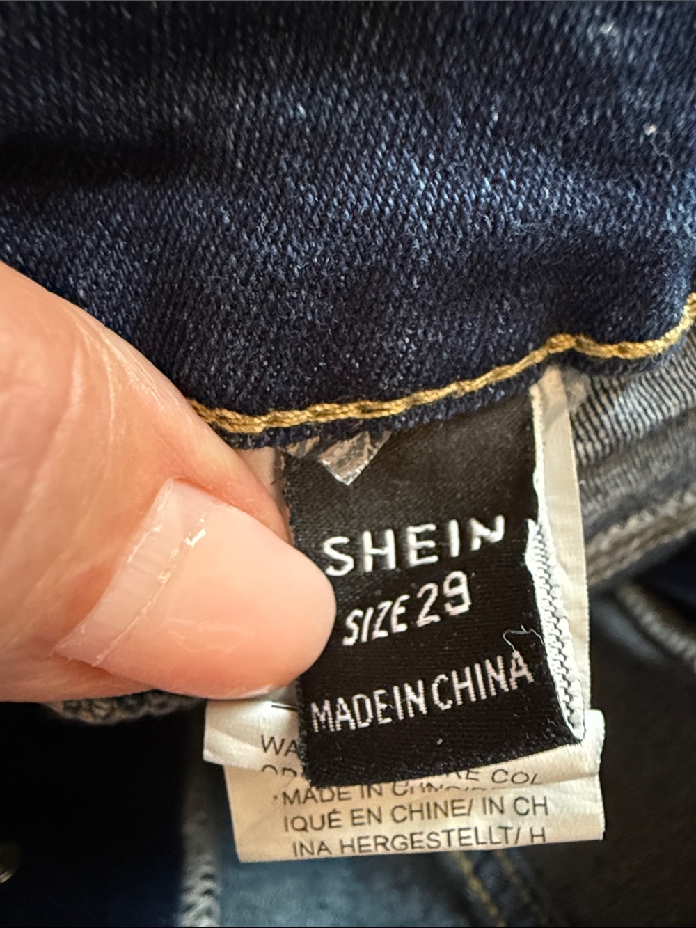 WOMENS HIGH WAIST BUTTON FRONT DARK WASH SKINNY JEANS SIZE 29 EVERYDAY STYLE - Picture 5 of 12